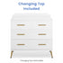 Delta Sloane 4 Drawer Dresser With Changing Top